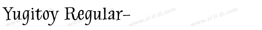 Yugitoy Regular字体转换